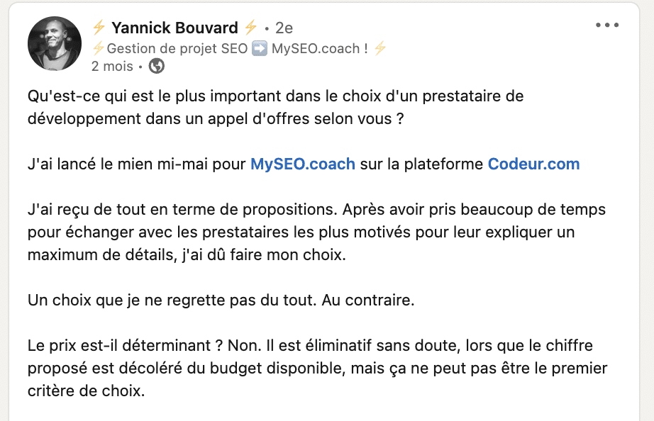 présenter un témoignage client grâce aux réseaux sociaux