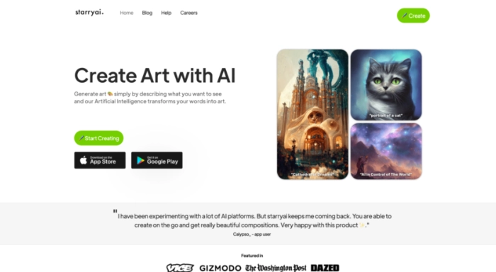 créer image ia starry ai