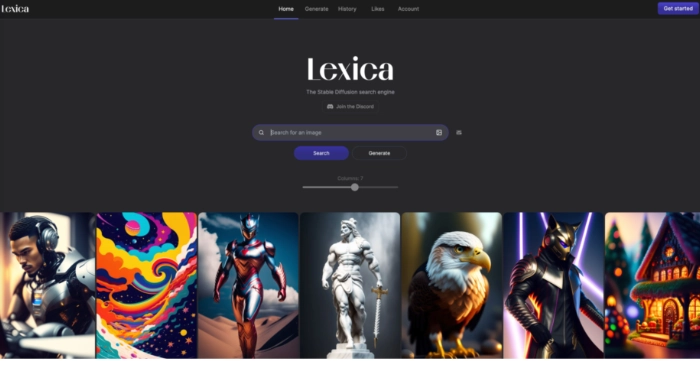 générateur images intelligence artificielle lexica art
