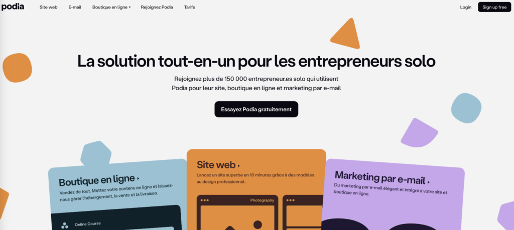 Plateforme e-learning Podia
