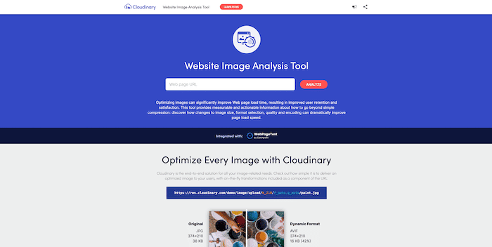 website image analysis
