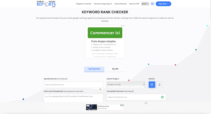 Search Engine Reports