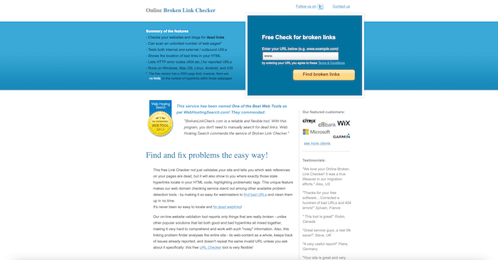 Broken Link Checker