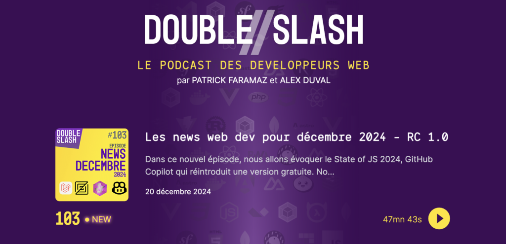 Podcast tech Double Slash