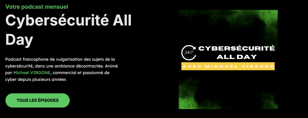 Podcast tech Cybersécurité All Day