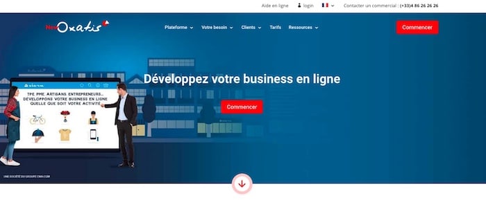 Oxatis, plateforme pour créer un site e-commerce gratuit