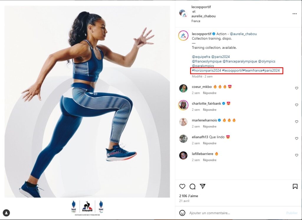 exemple de post instagram populaire