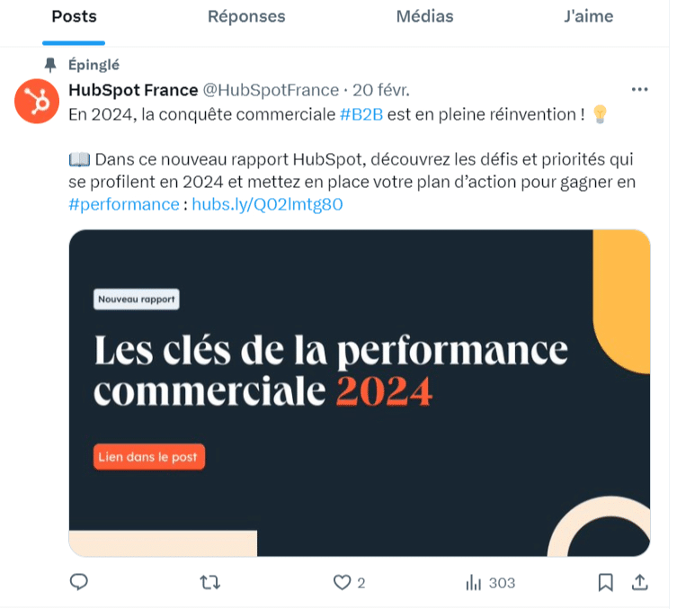 exemple de tweet pour percer sur twitter