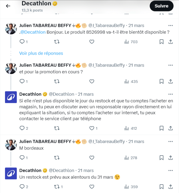 exemple d'utilisation d'un compte twitter pour percer sur X