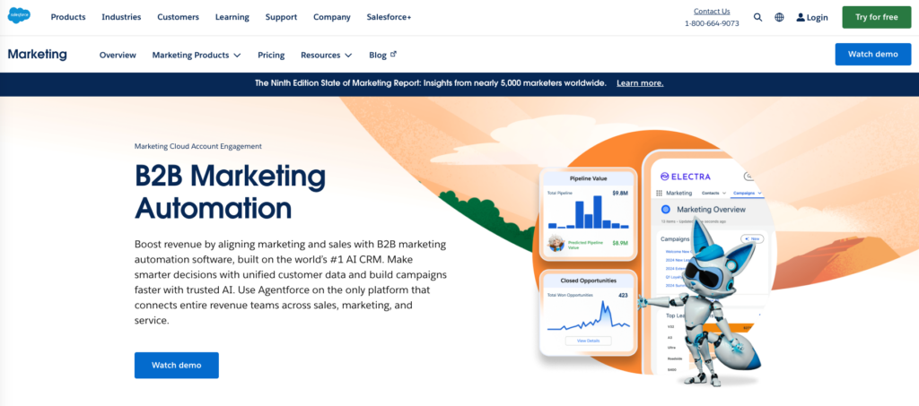 solution marketing automation B2B salesforce