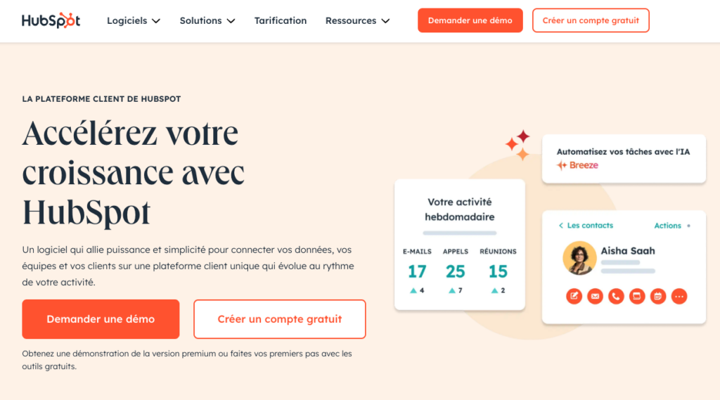 logiciel marketing automation hubspot