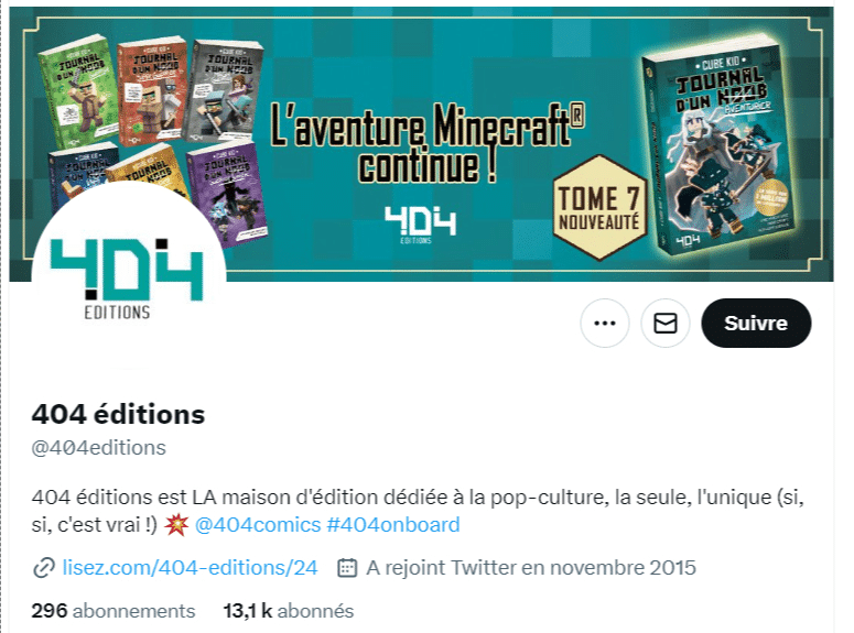 exemple de profil X qui a percé sur Twitter