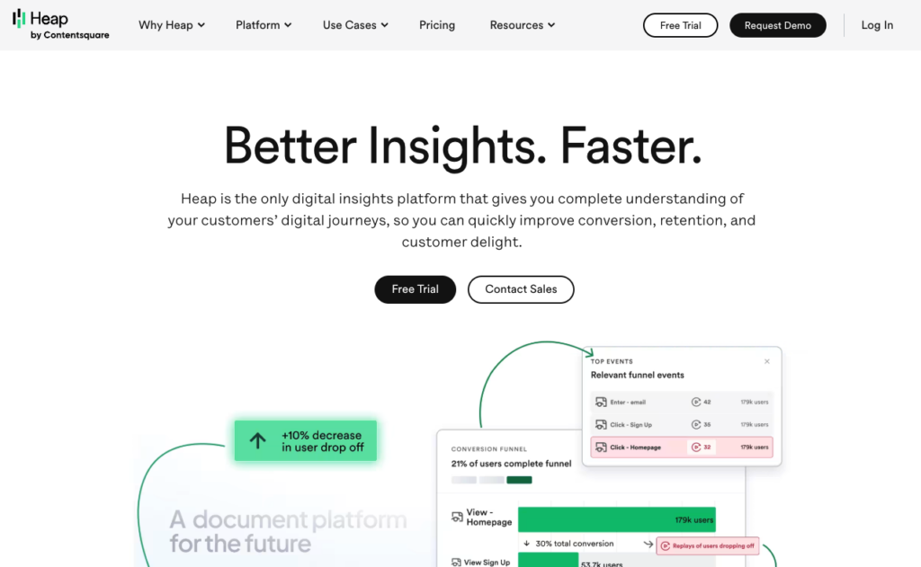 alternative google analytics heap