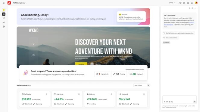 Adobe Site Optimization Agent