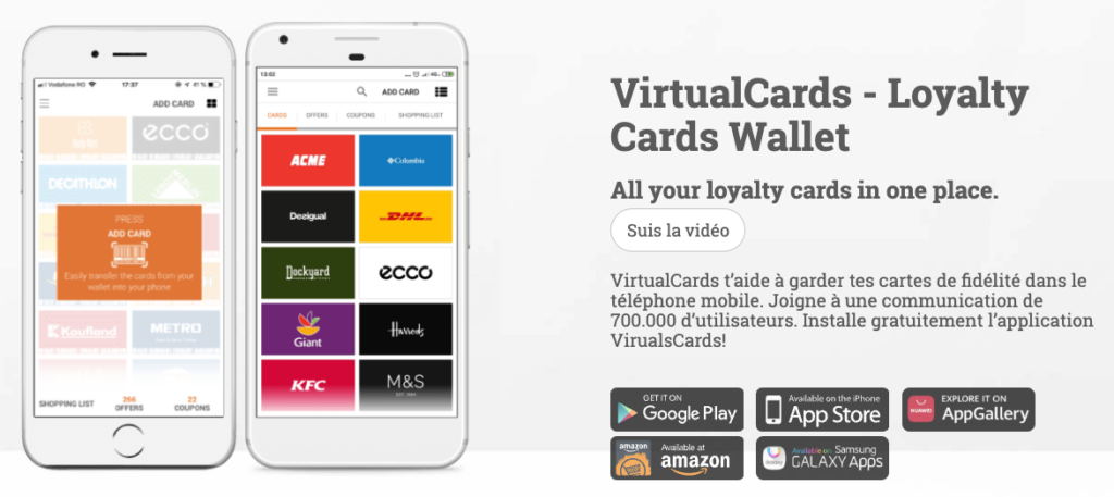 application wallet virtualcards