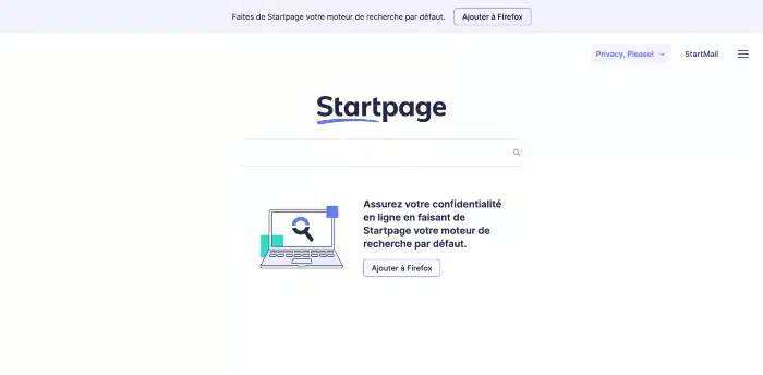 startpage moteur de recherche alternatif à google