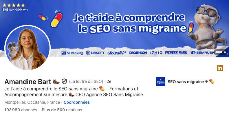 influenceur linkedin  amandine bart