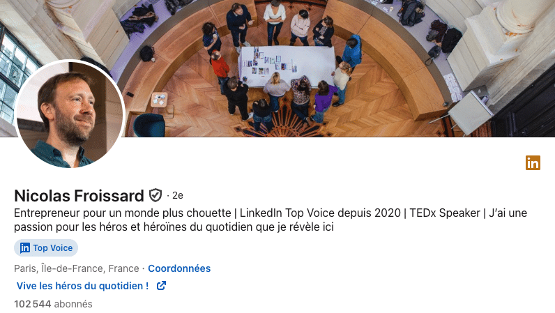 influenceur linkedin nicolas froissard