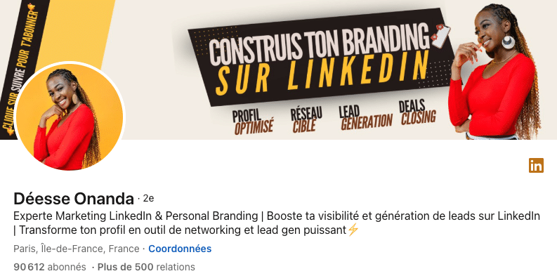 influenceur linkedin déesse onanda
