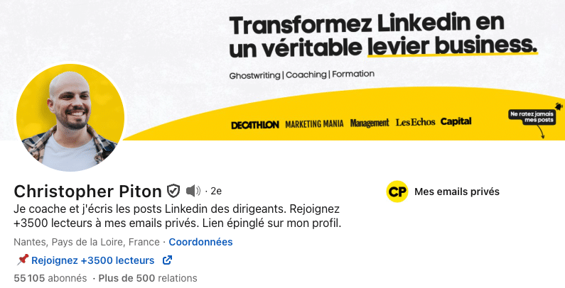 influenceur linkedin christopher piton