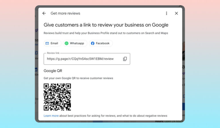 Comment créer un QR code pour obtenir des avis sur Google