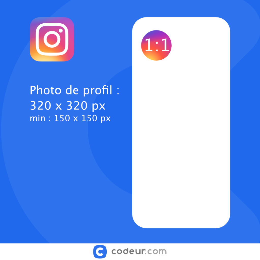 taille photo de profil instagram
