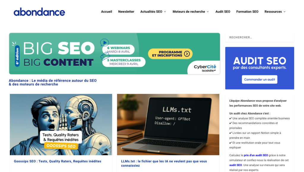blog SEO abondance