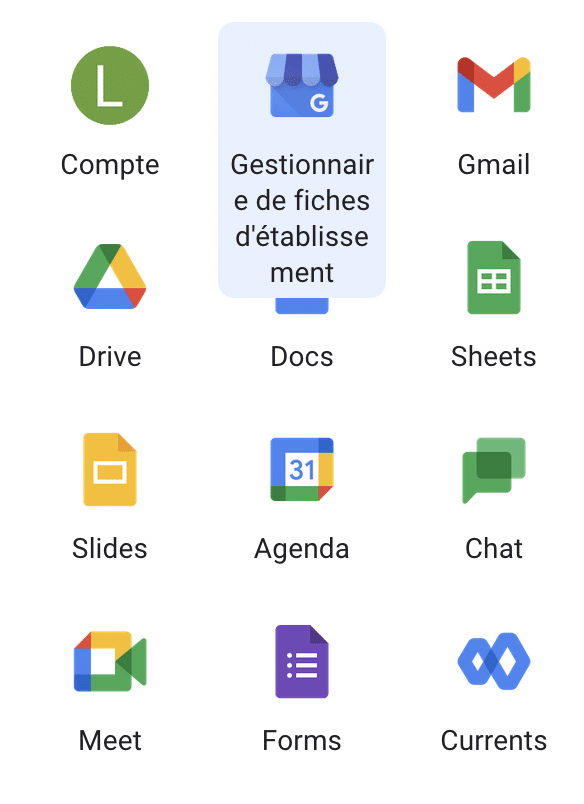 Aller dans le gestionnaire de fiches d'établissement pour la supprimer