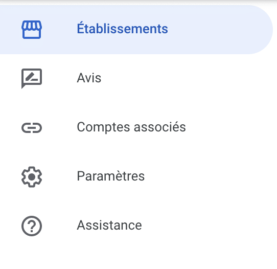 Aller dans l'onglet Etablissements pour le supprimer
