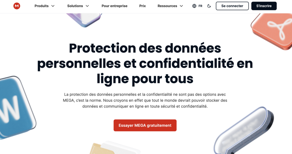 Mega concurrent Google Drive stockage de données