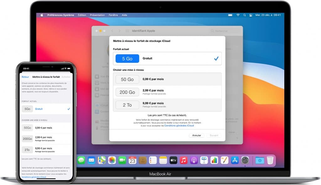 iCloud alternative apple à Google Drive