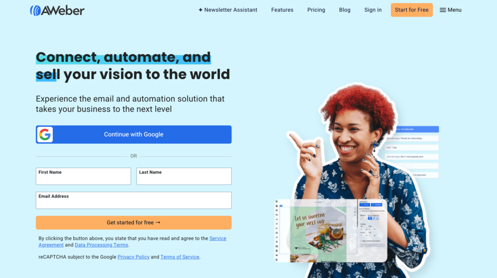 créer une newsletter aweber
