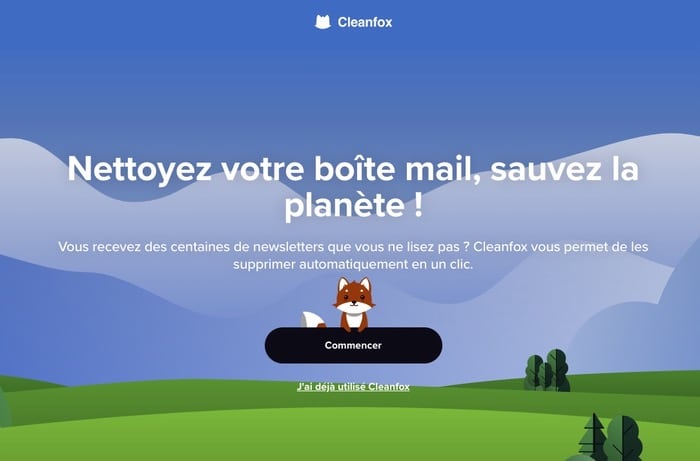Cleanfox nettoyeur boite mail