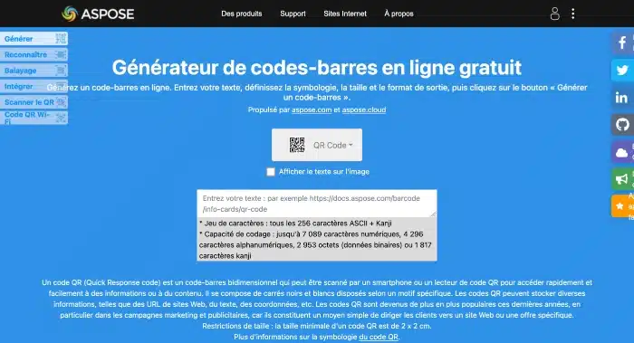 créer un code barre aspose