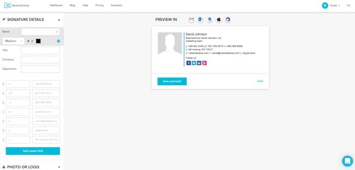 Newoldstamp outil de création de signature mail en HTML