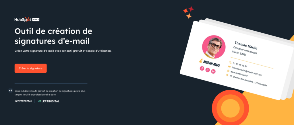 signature email html hubspot