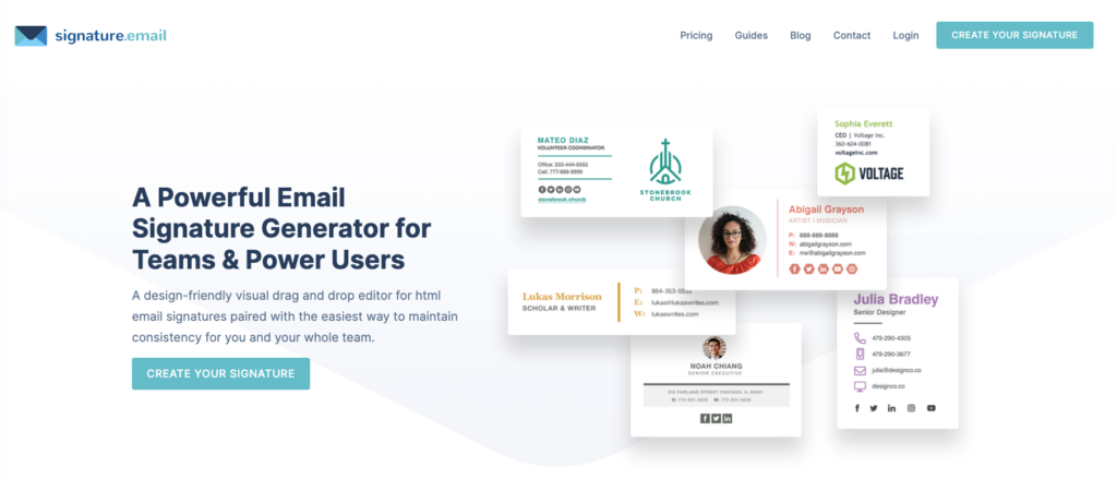Mail Signatures outil de création de signature mail en HTML