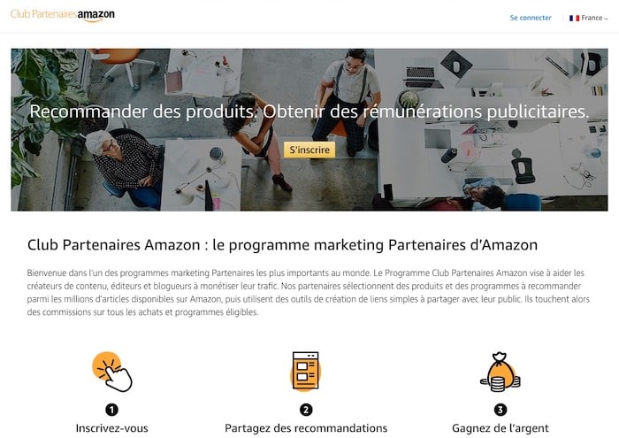 Amazon plateforme d'affiliation marketing