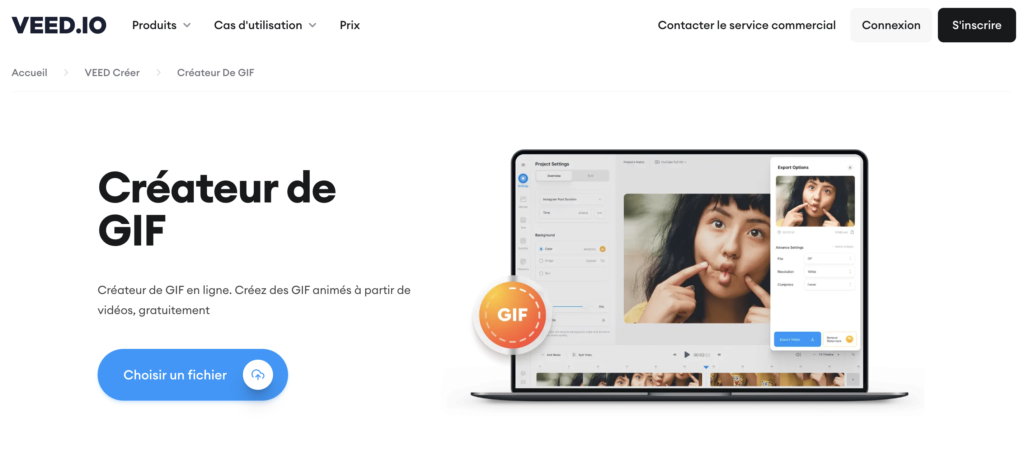 créateur de gif VEED.IO