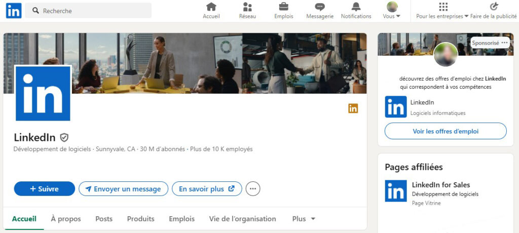 Logiciel de réseautage pour auto-entrepreneurs : LinkedIn