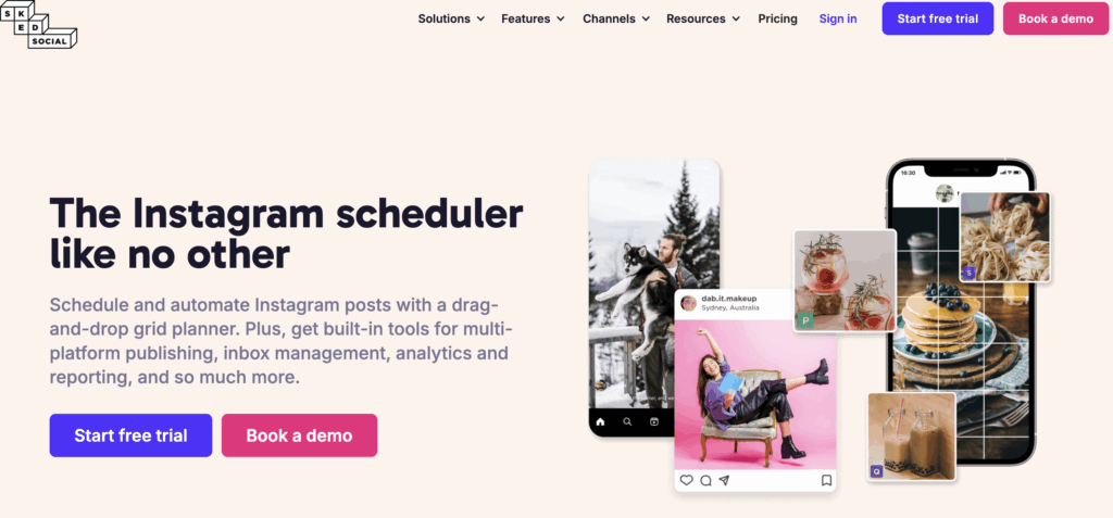 sked social planificateur instagram
